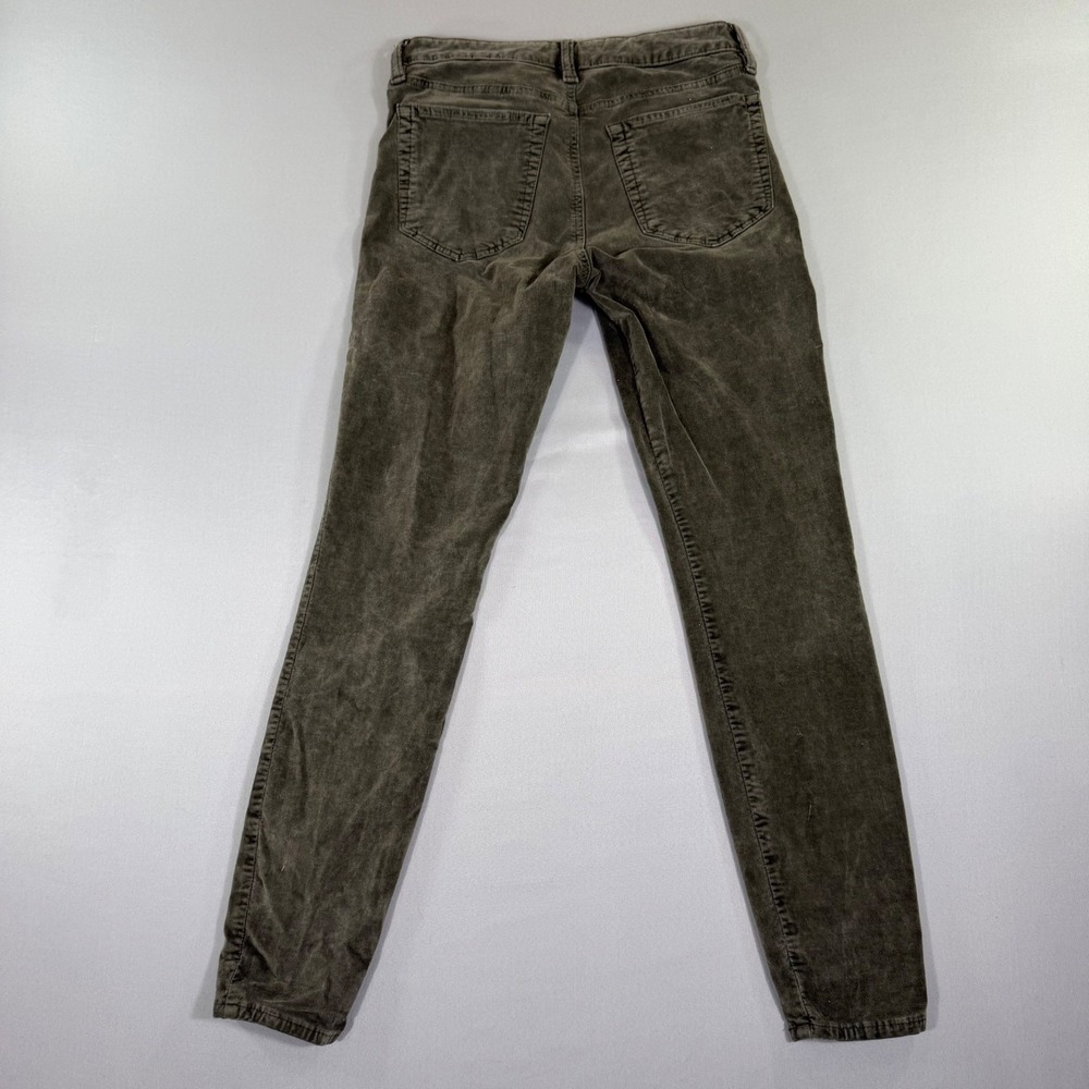 Lucky Brand Ava Super Skinny Corduroy Pants Olive Green Womens 2/26 Fall Earhty - Picture 5 of 8